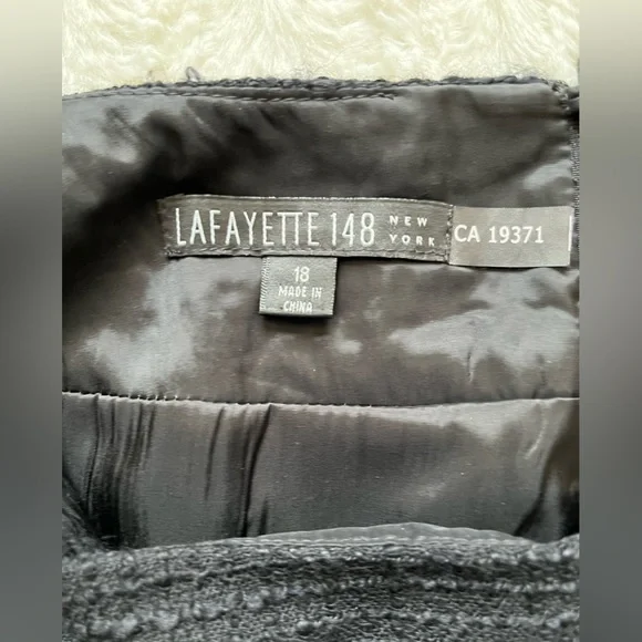 Lafayette 148 Wool Tweed Pencil Skirt sz 18 - Picture 5 of 9
